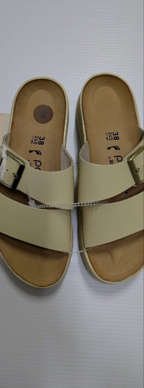 Birkenstock New Almina Papillio Ecru Natural Leather 8/38